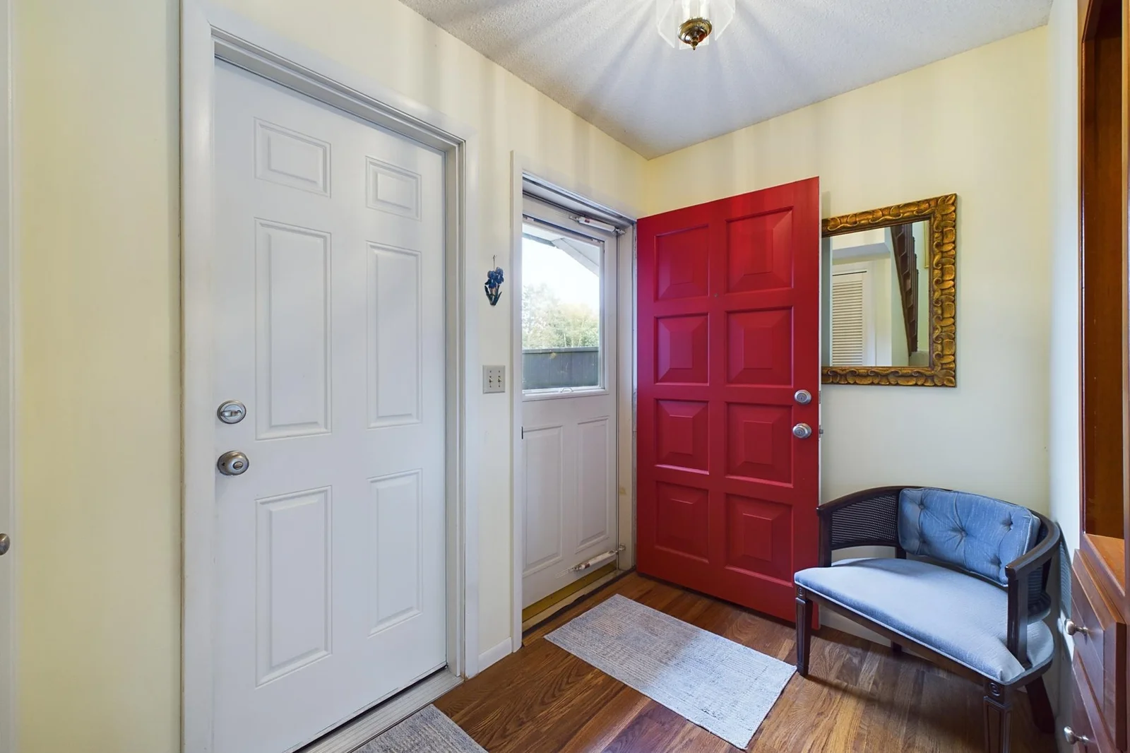 Foyer and garage access.