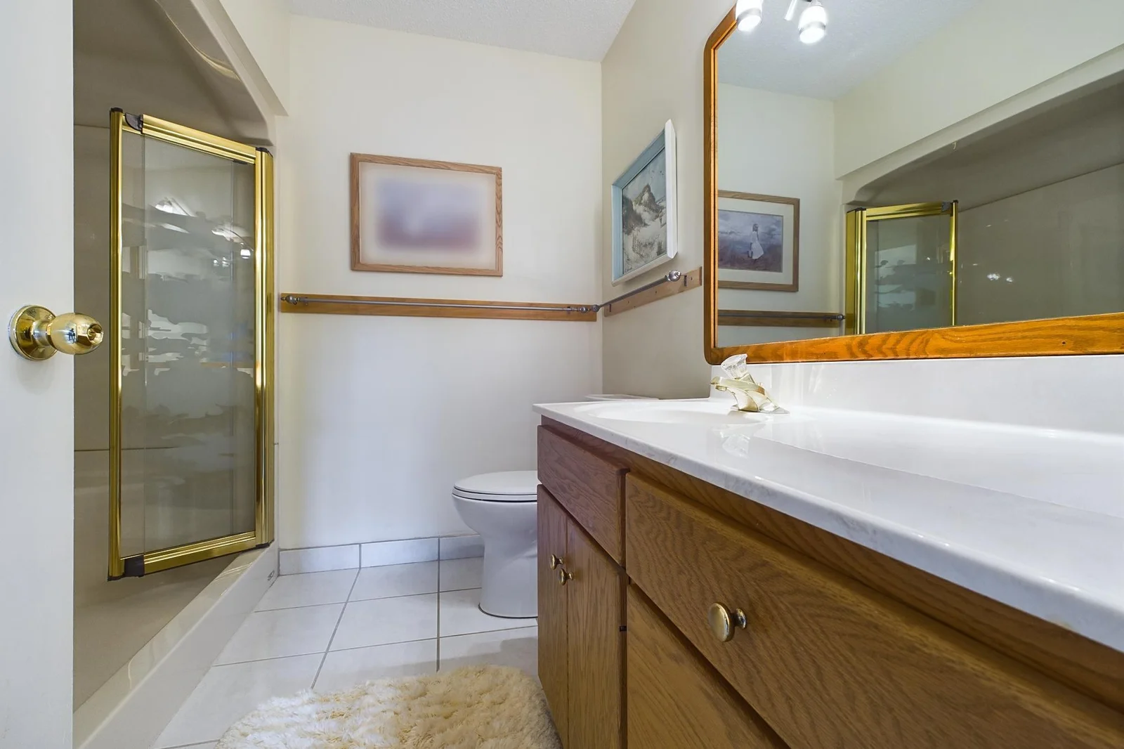 Second-floor bathroom.