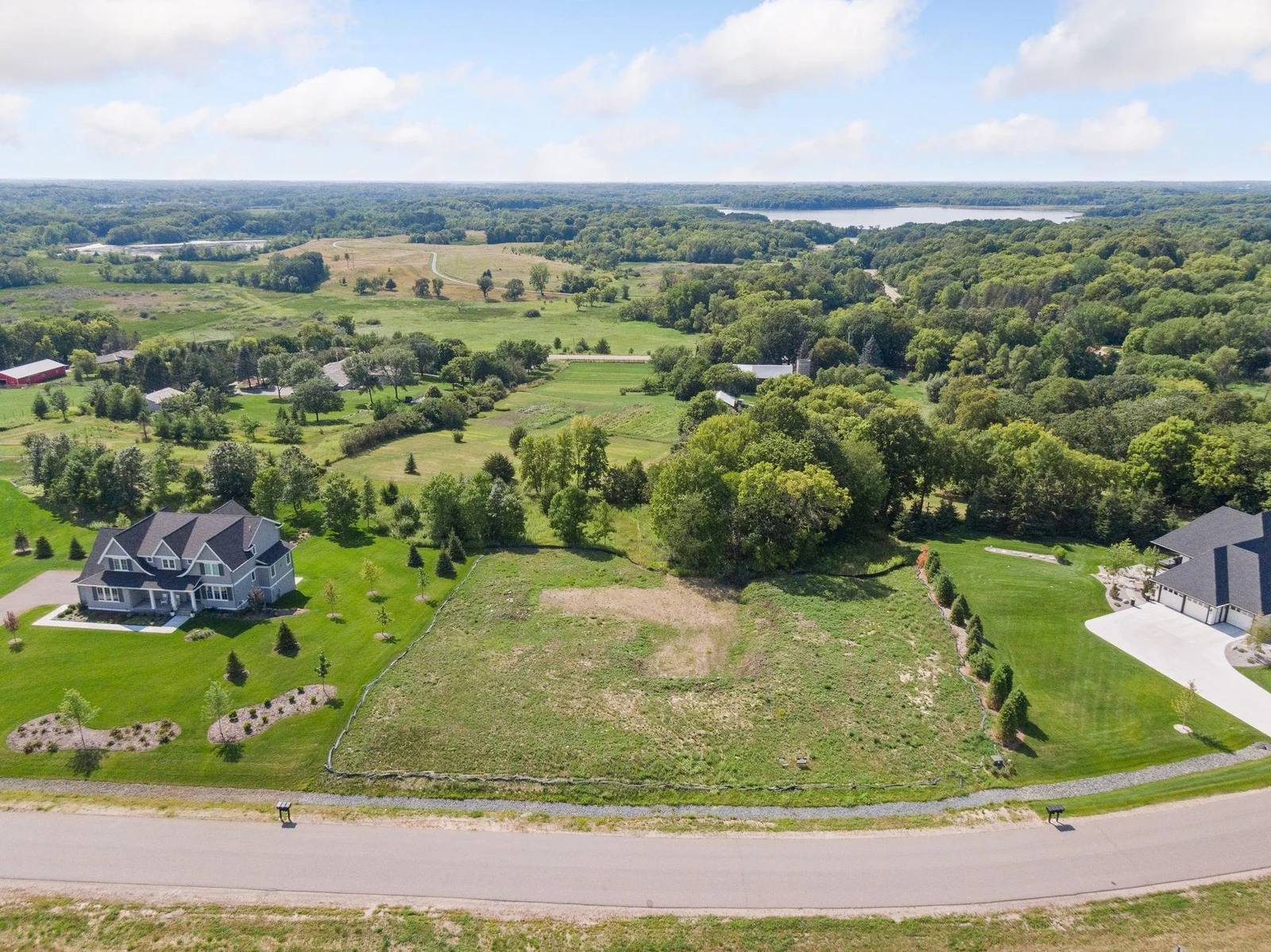 Aerial of lot