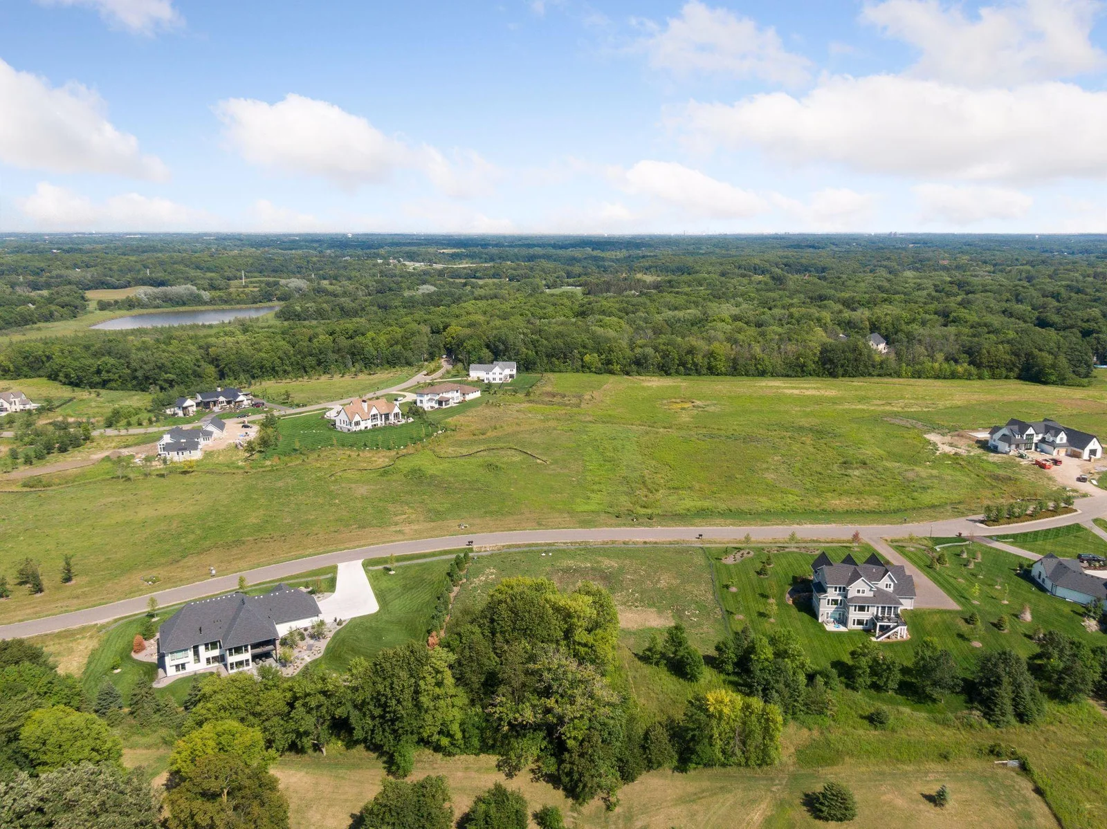 Aerial of lot