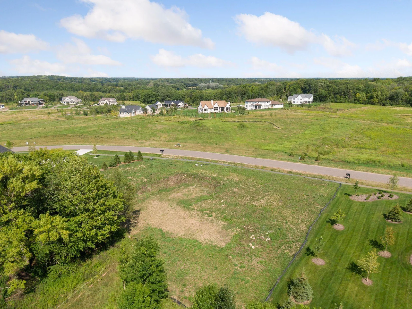 Aerial of lot