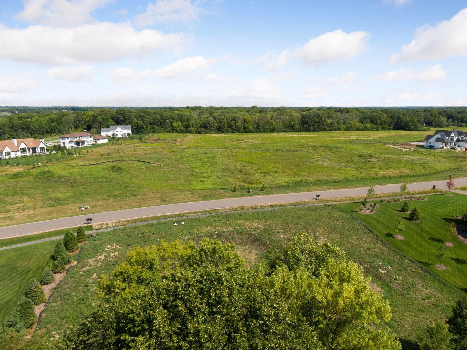 Aerial of lot