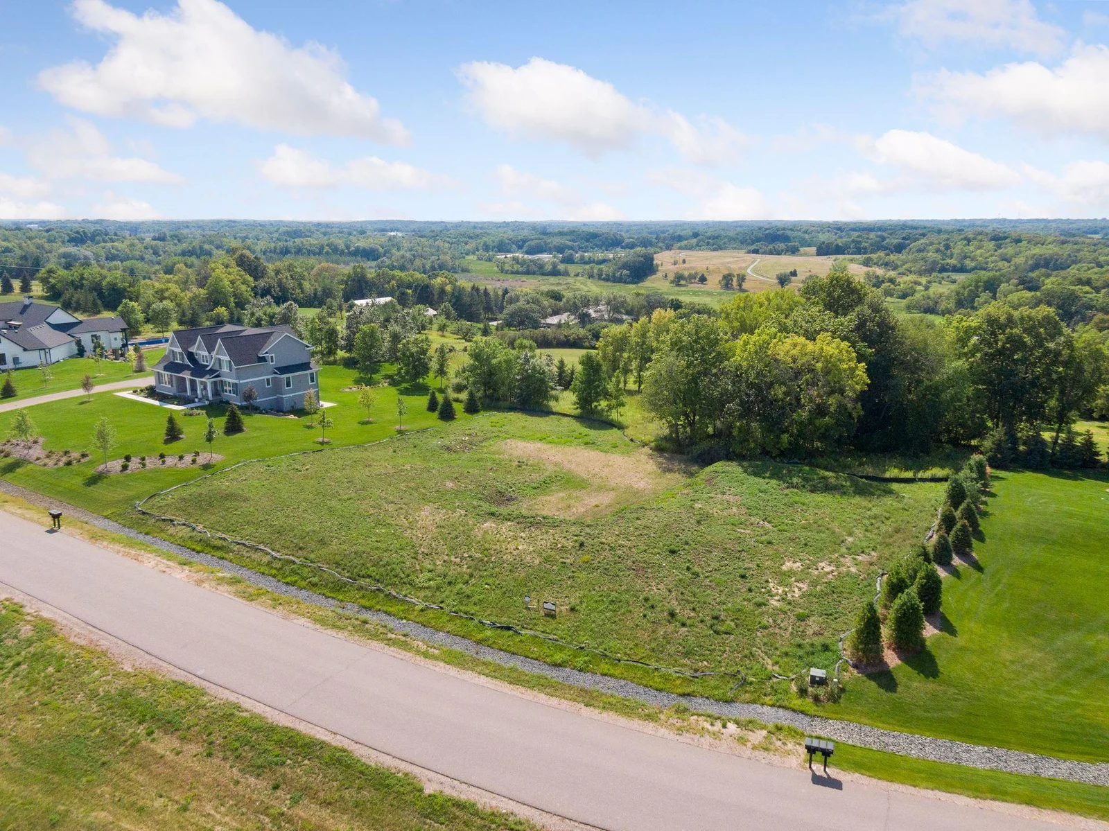 Aerial of lot
