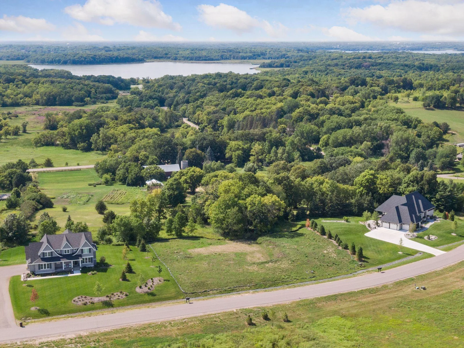 Aerial of lot