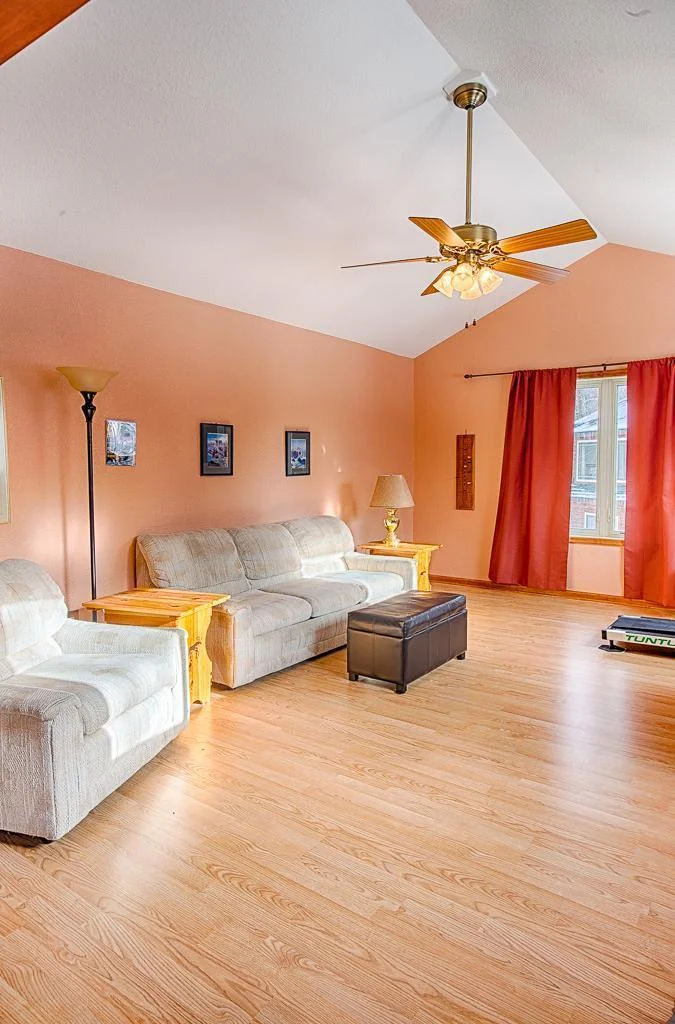 Upper level family room space