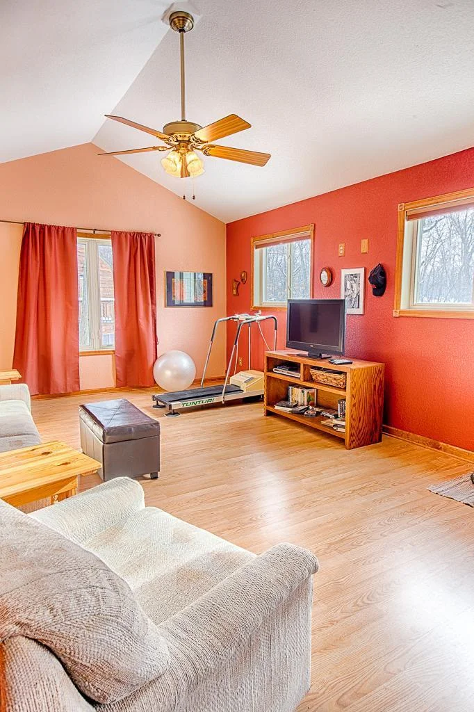 Another angle of the upper level family room...