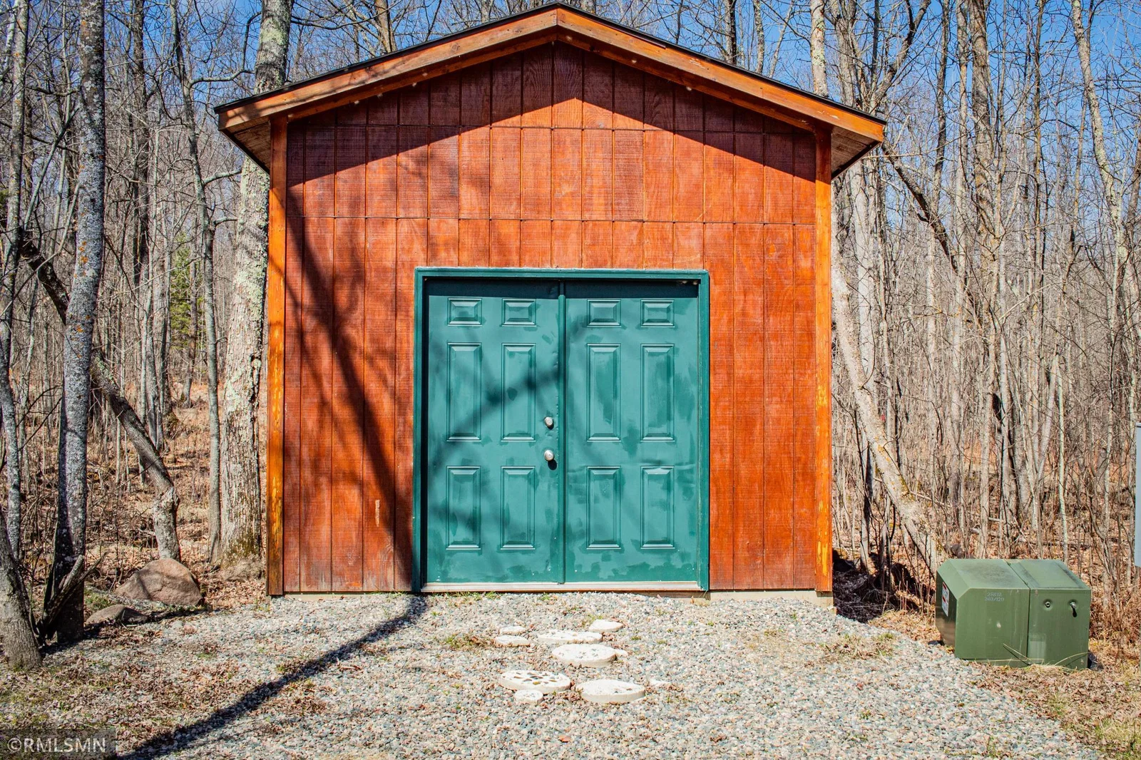 Shed which doubles as over-flow sleeping/bunk house.