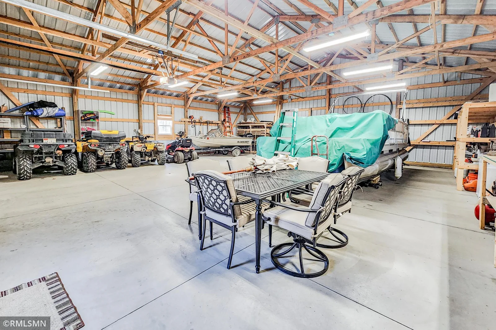 Inside of pole shed/garage