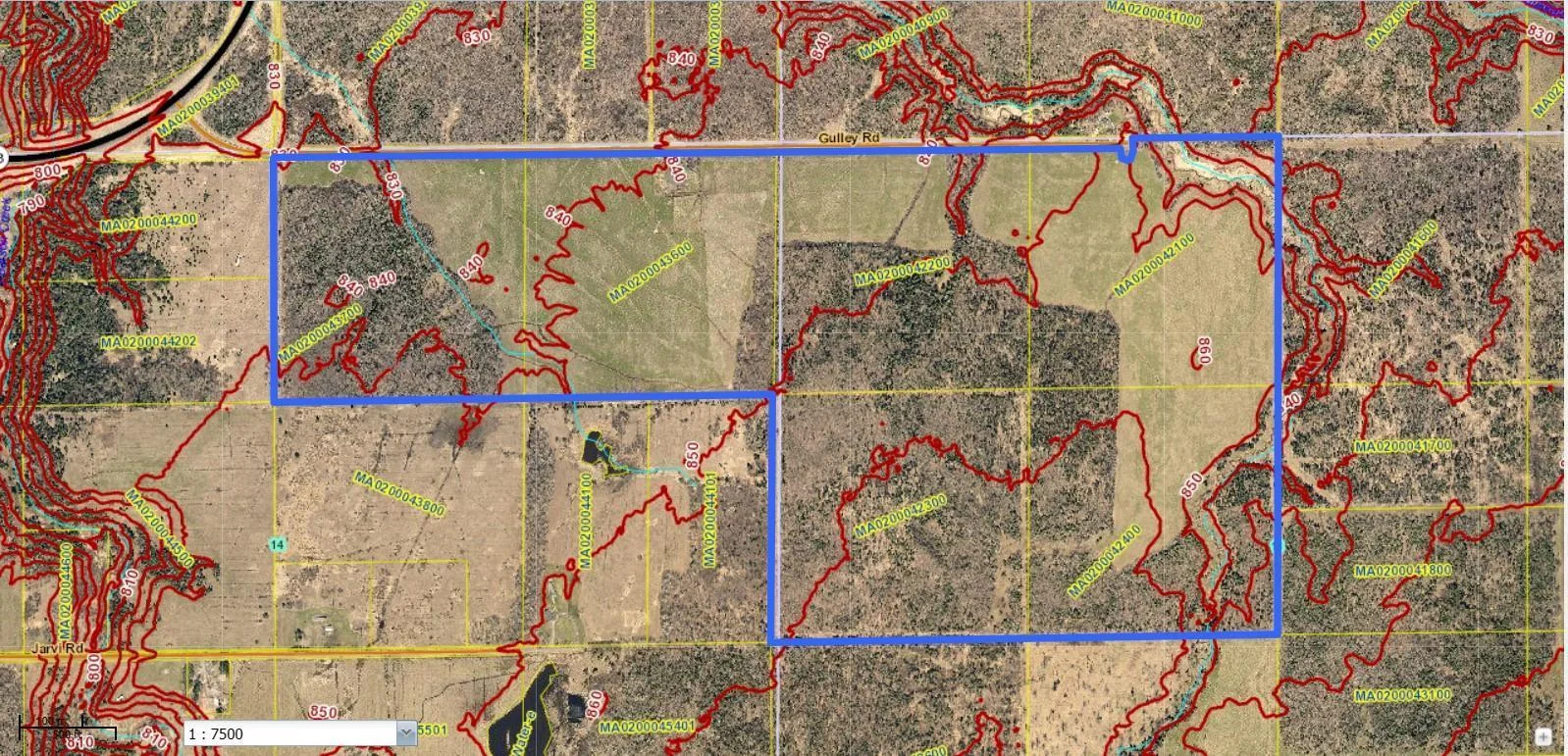County GIS Elevation Map