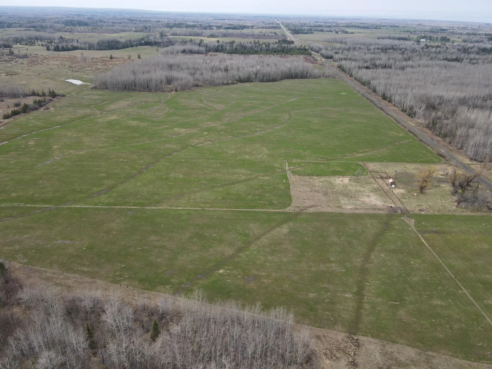 Middle of the property facing West