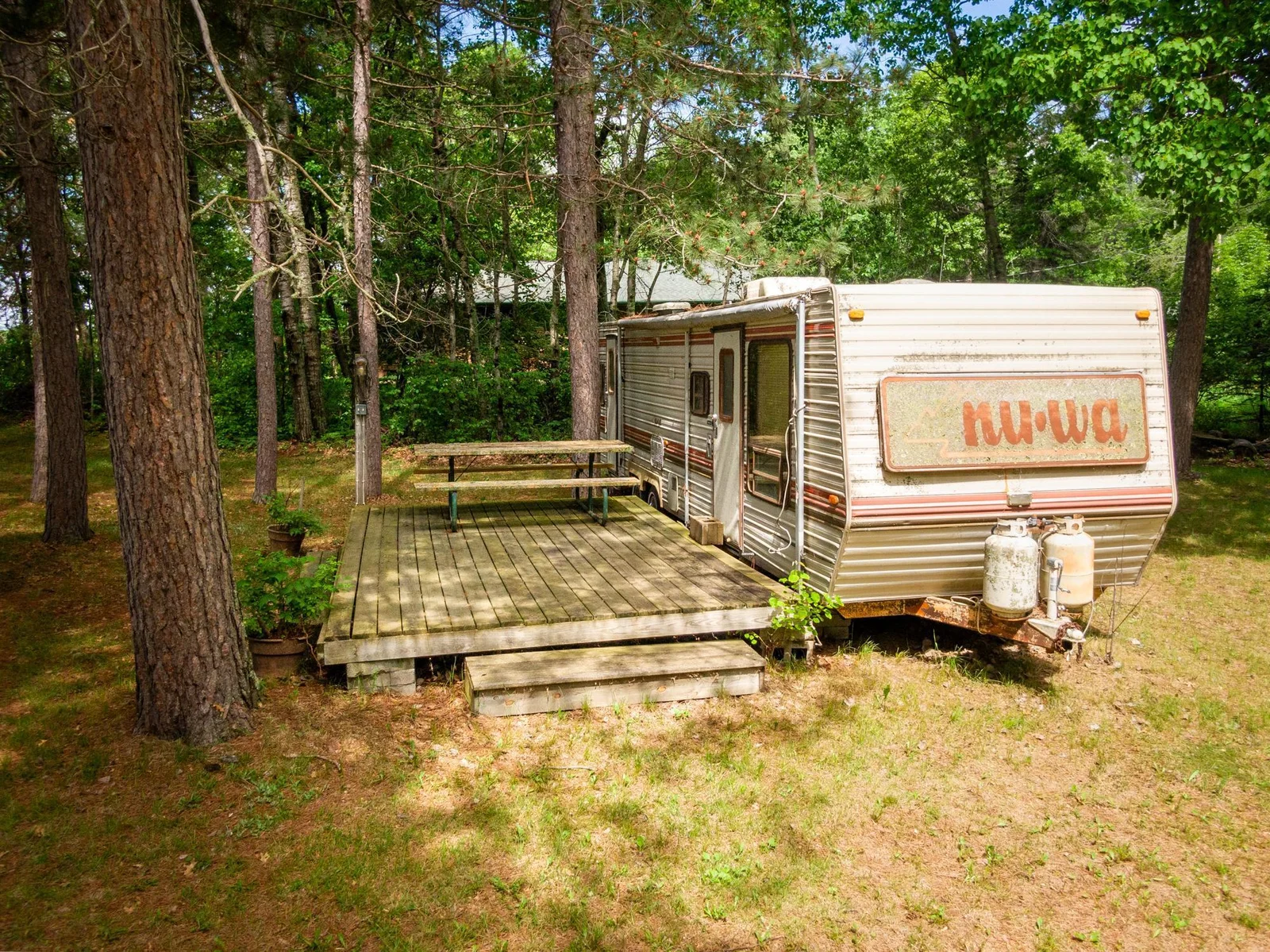 This camper also comes with the property.