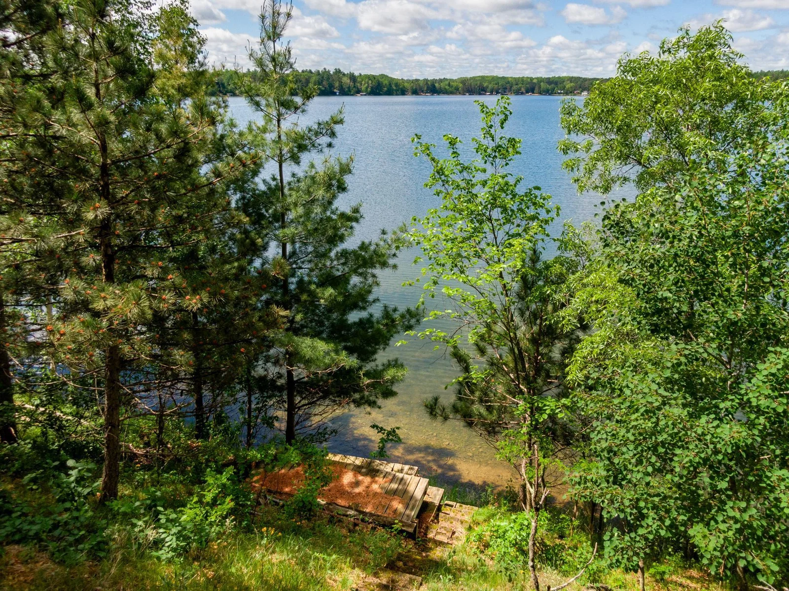 View from top of the hill on the property.
