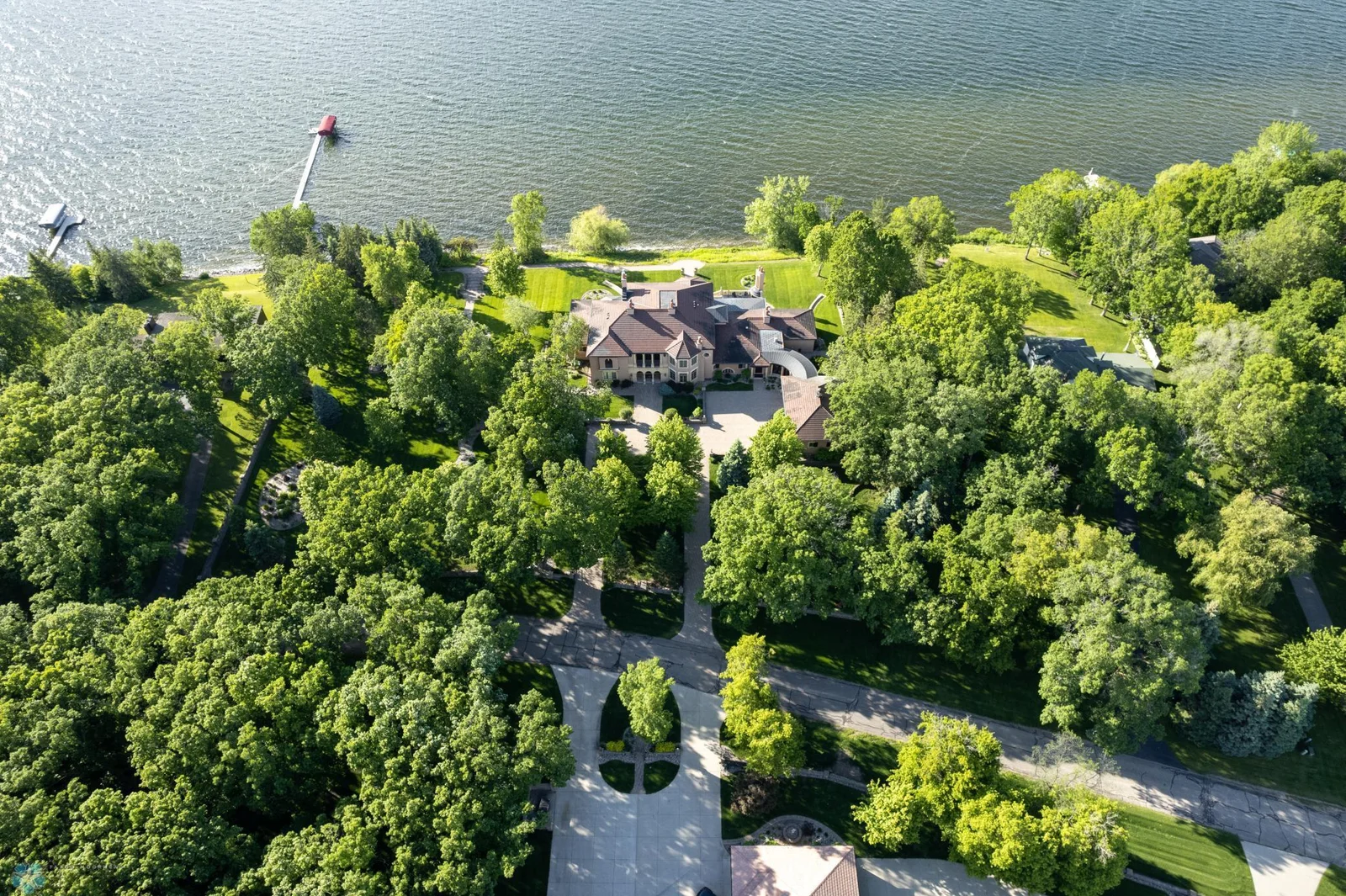 Ariel Street side with view of lake