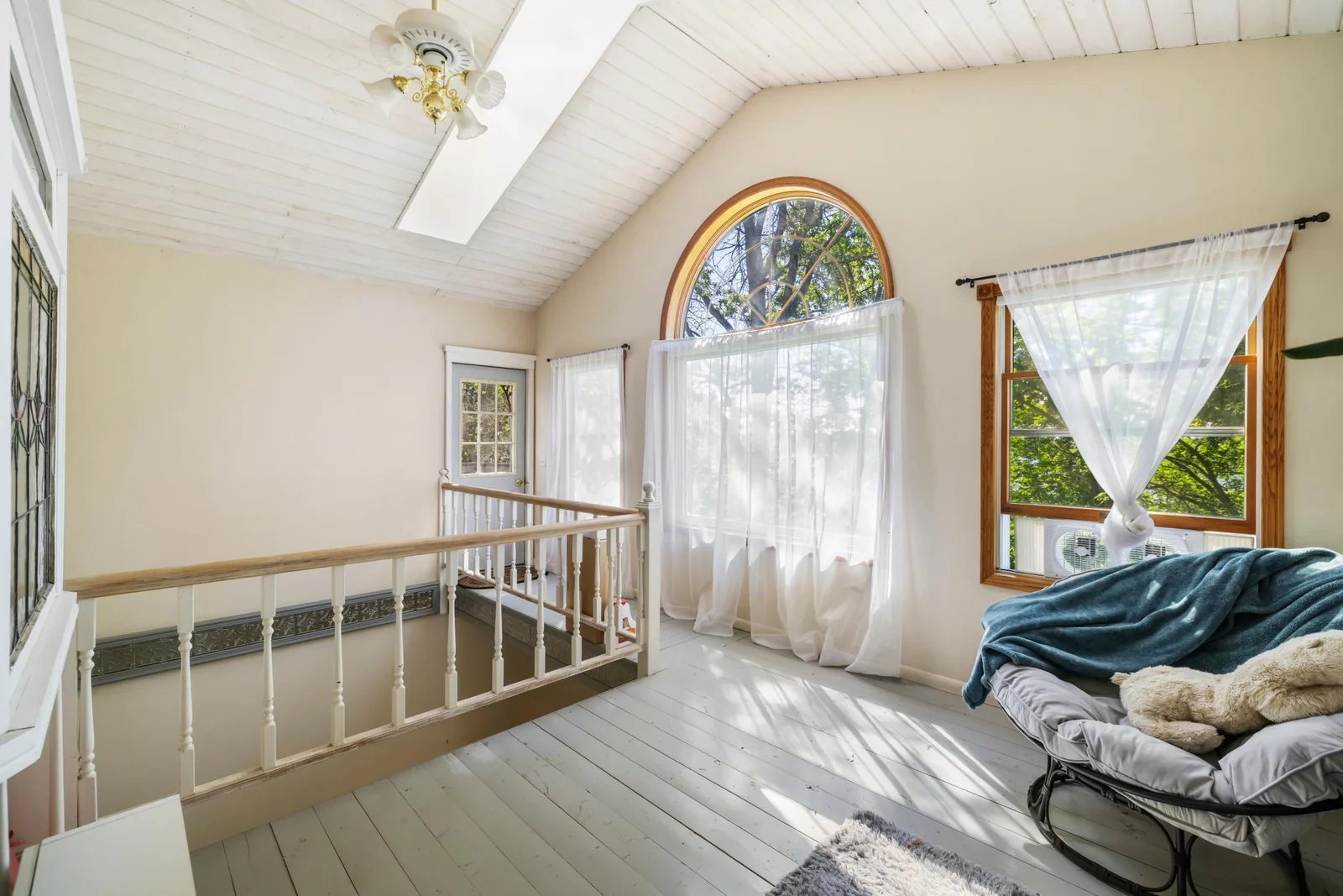 Sunroom off of Primary Bedroom with Deck