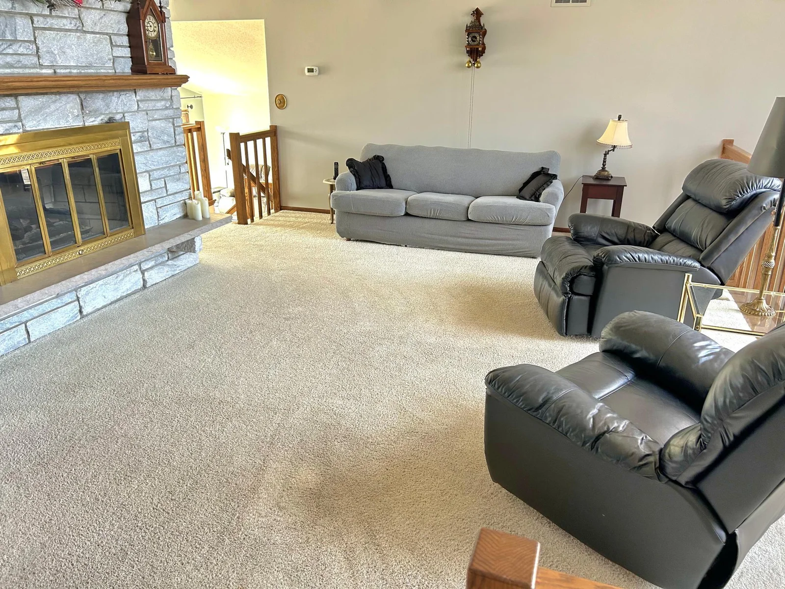 Another view of upper level living room!