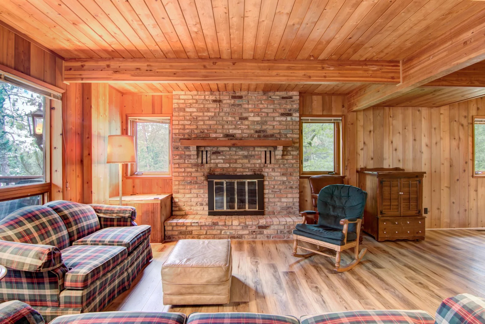 Wood burning Fireplace