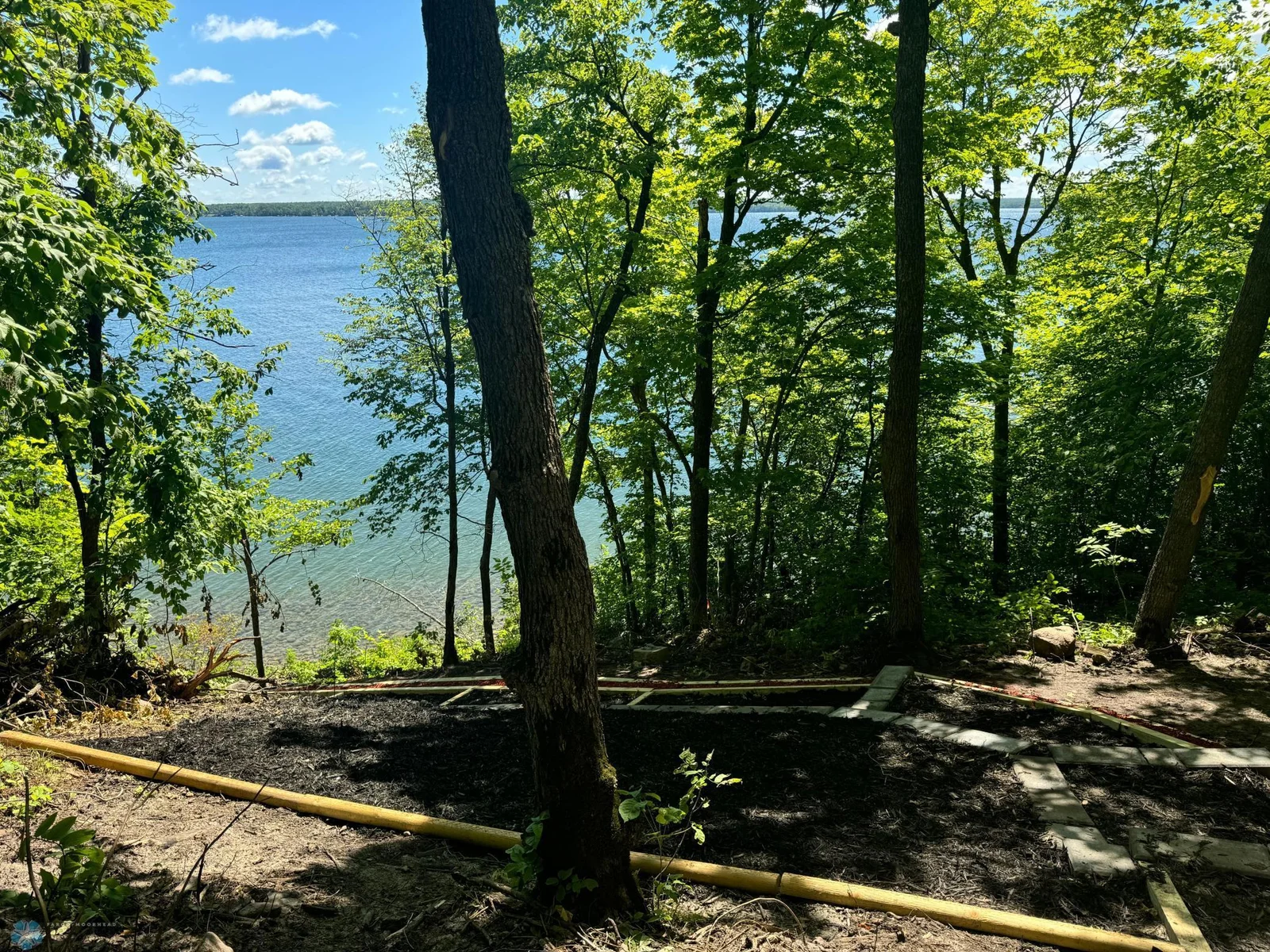 Excavated & Walkway to Lakeshore