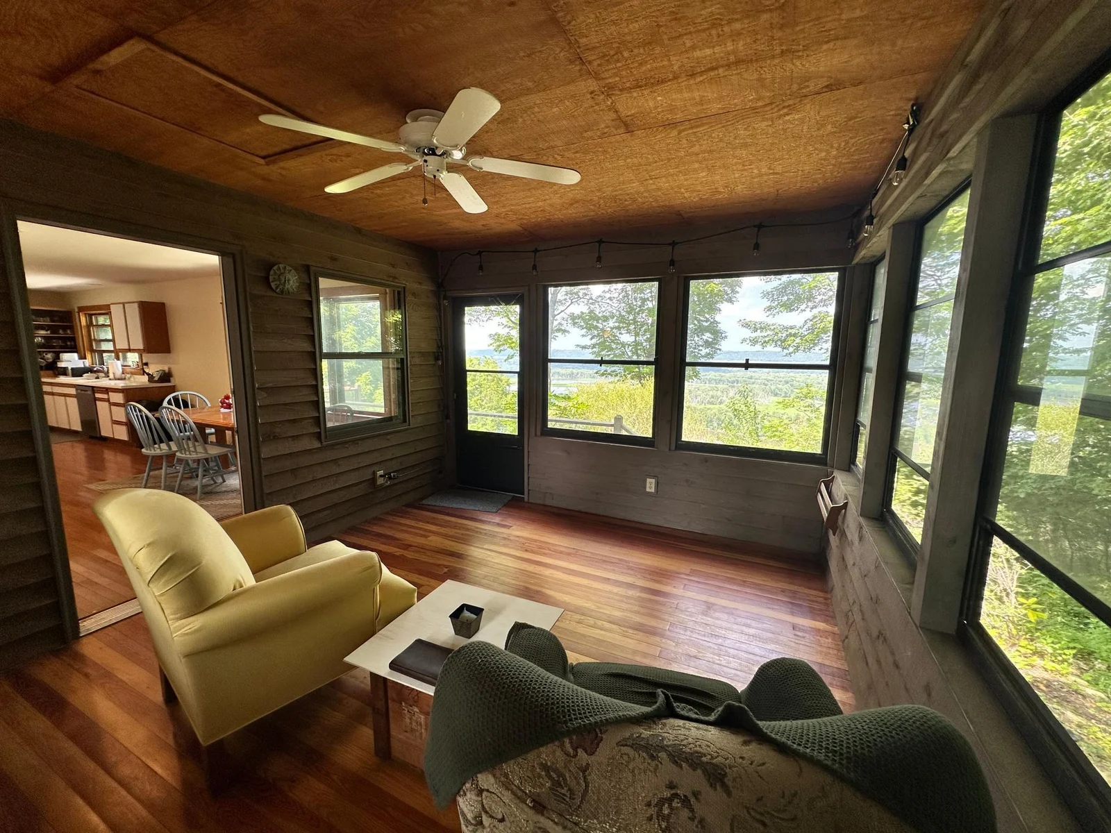 Access the upper deck from the sun room!