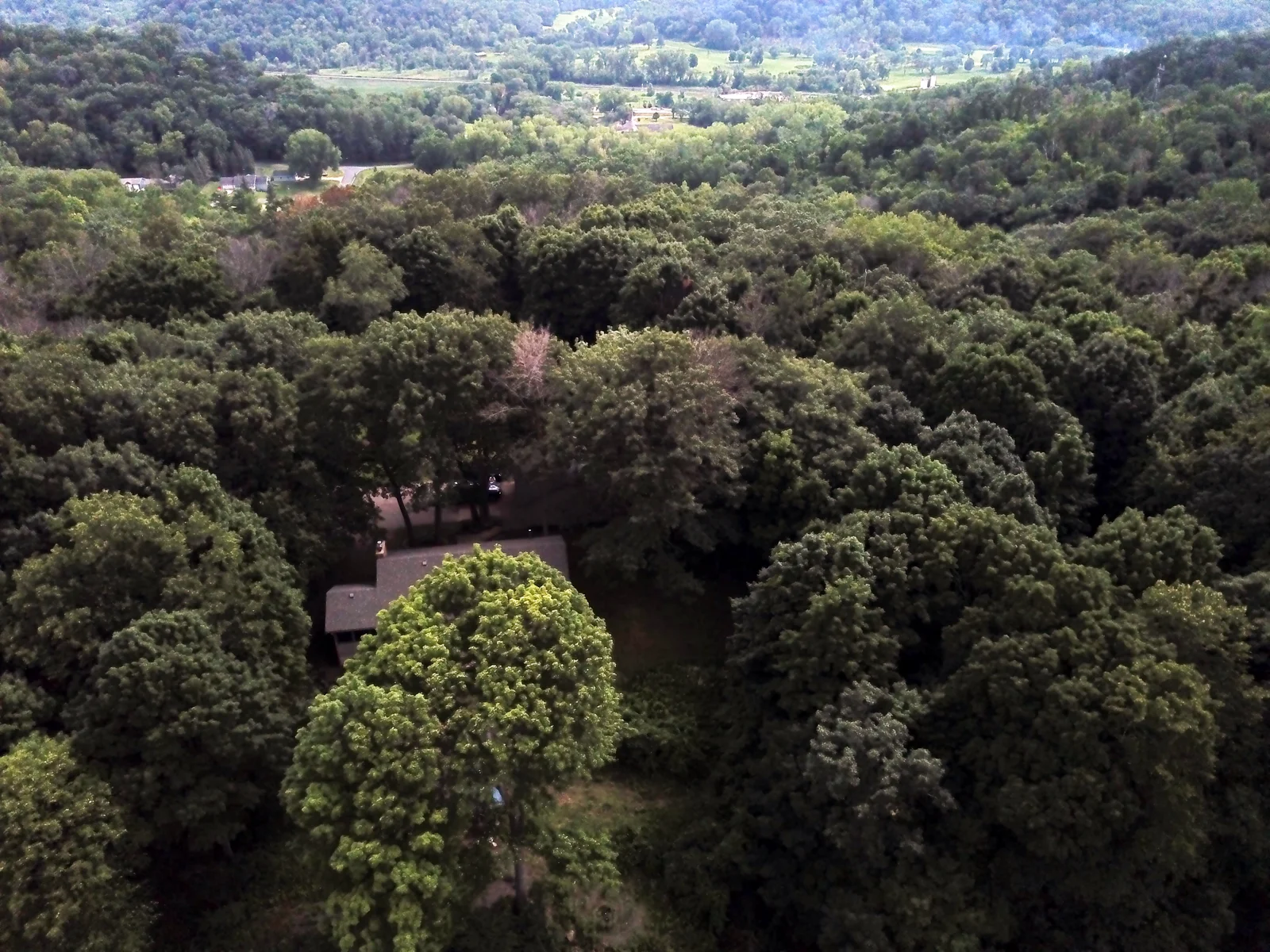 View of home from above at end of Bayview