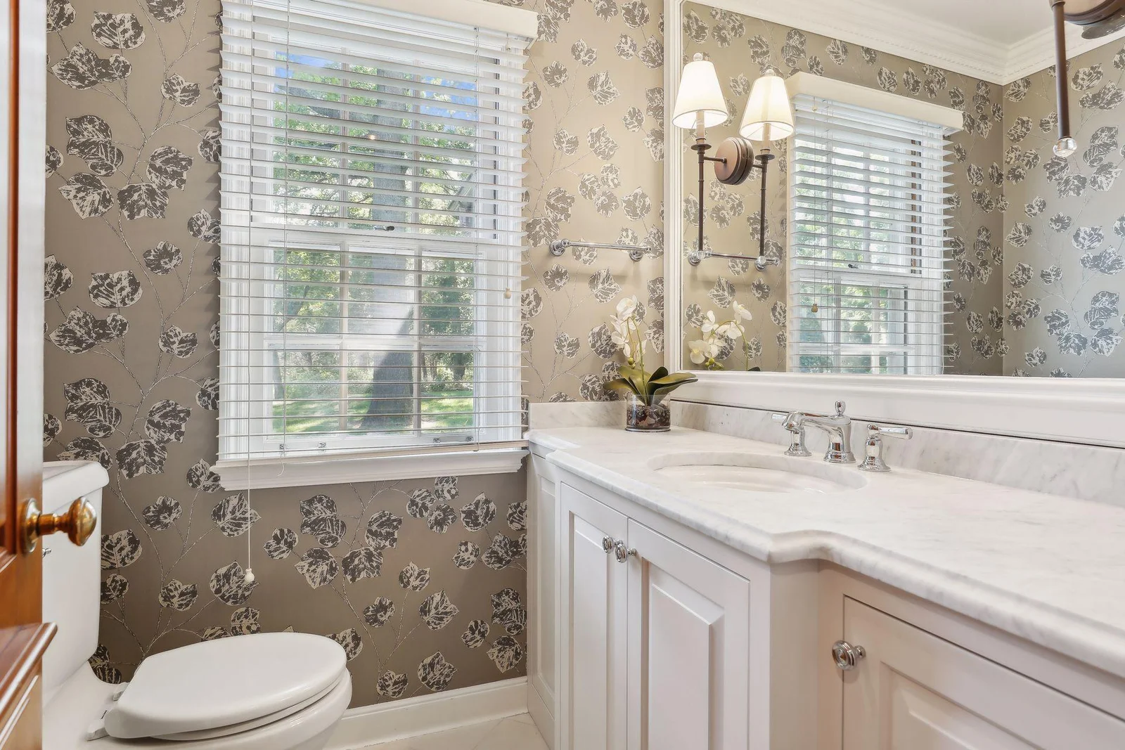 Powder Room off of the Living Room