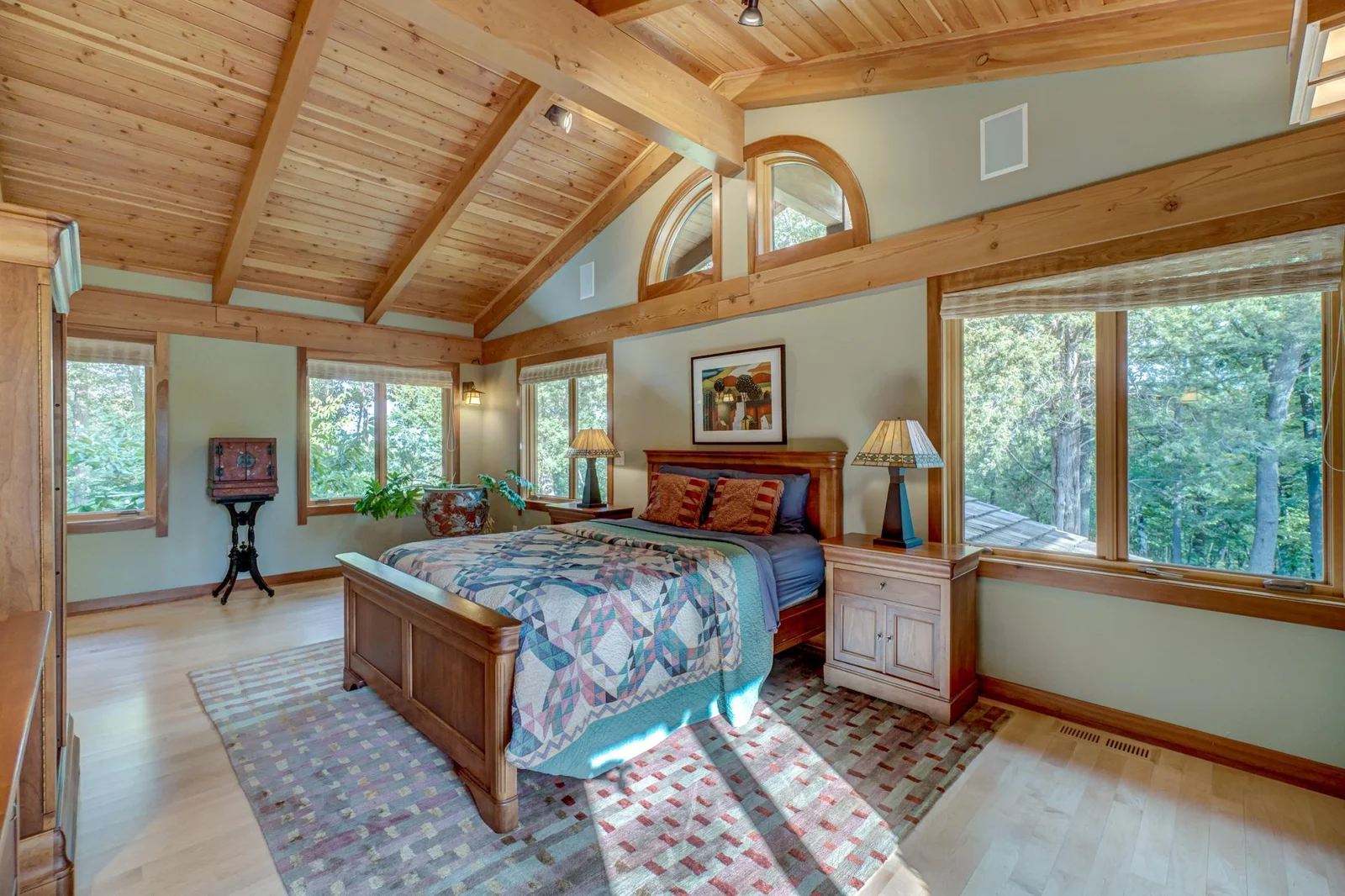 Generous bedroom in the in-law suite