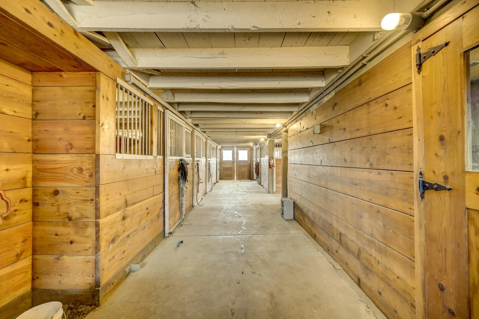 5 horse stalls-separate chicken coop