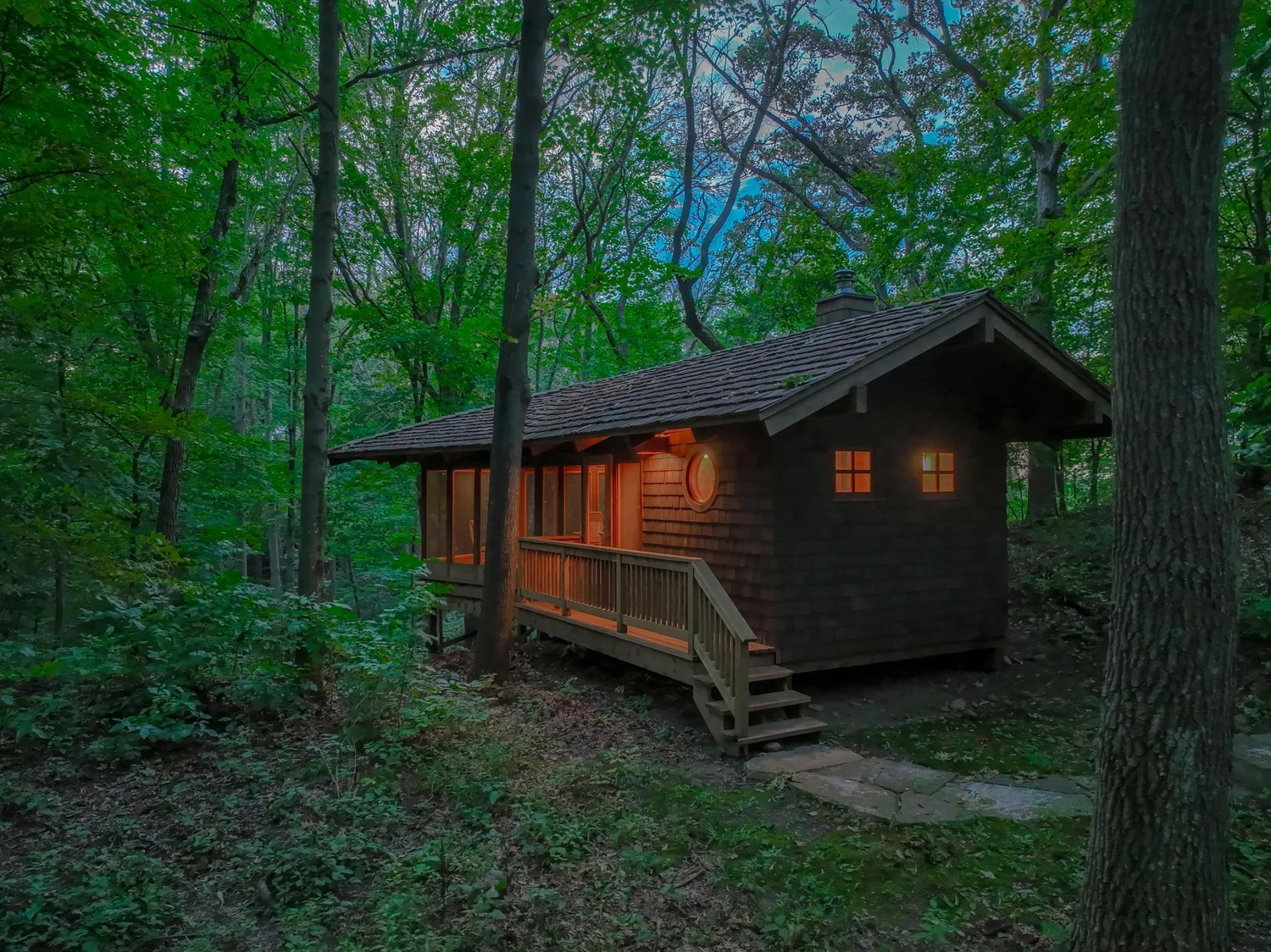 Custom built wood fired sauna house