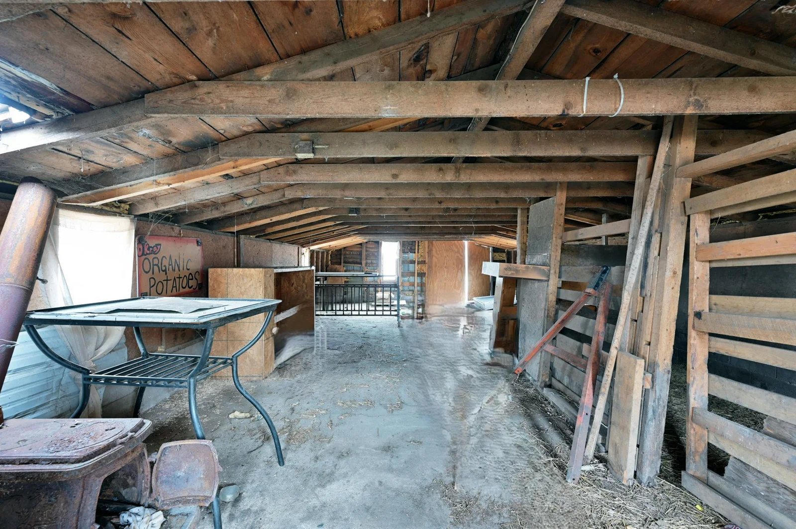 Interior Calf/ Sheep Barn