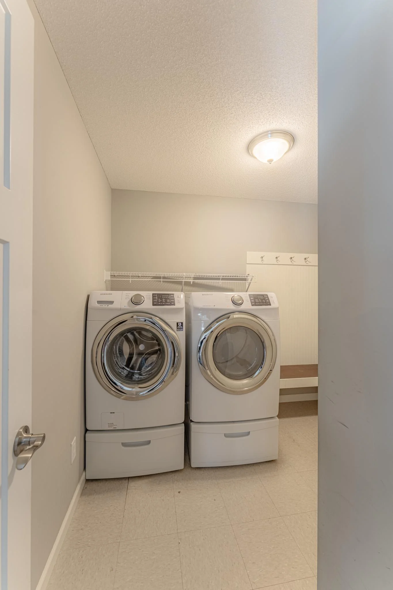 Updated main-floor laundry.