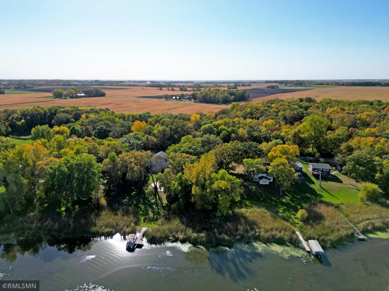 Your shoreline is natural so bring your landscaping ideas and create what you desire down at the water.