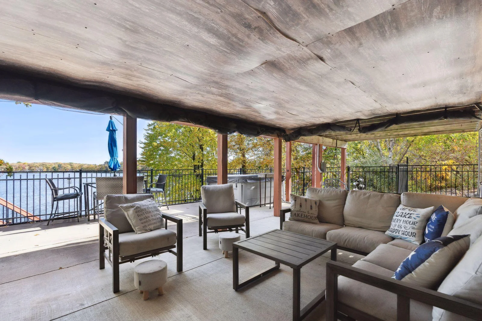 Patio/TV area.