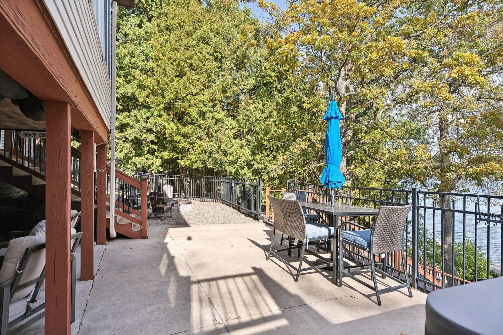 Main level patio area.