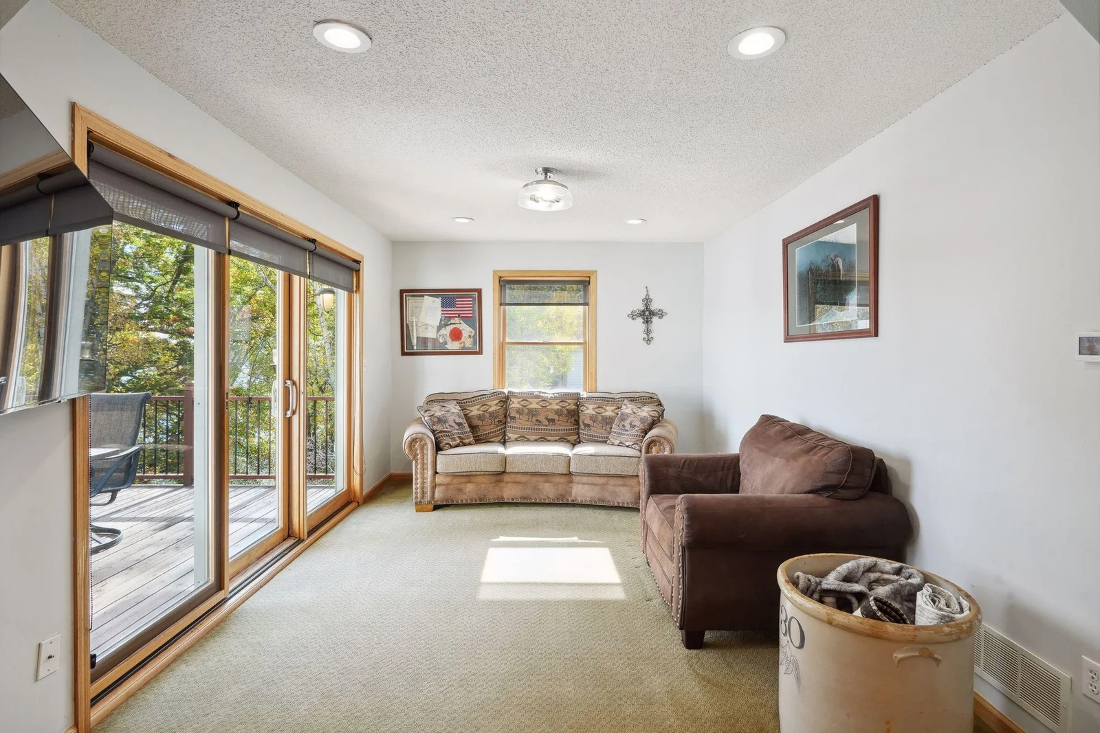 Living room on main with backyard access.