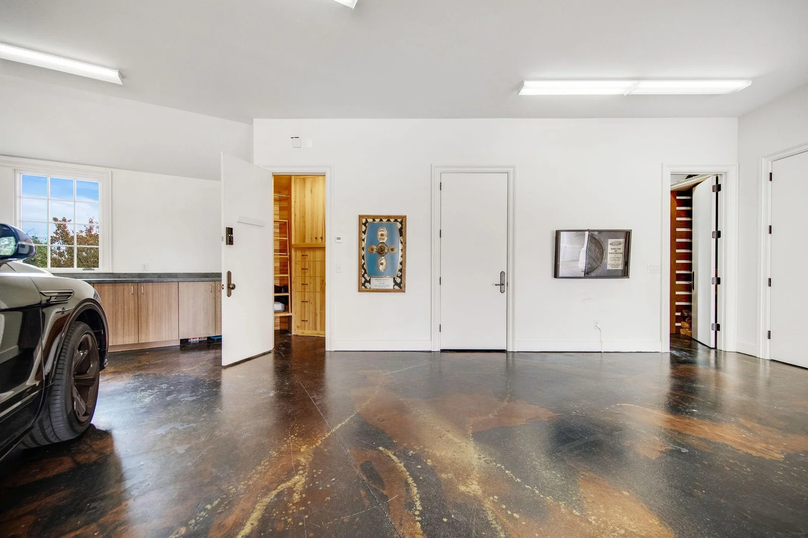 This garage was built for storage and functionality!