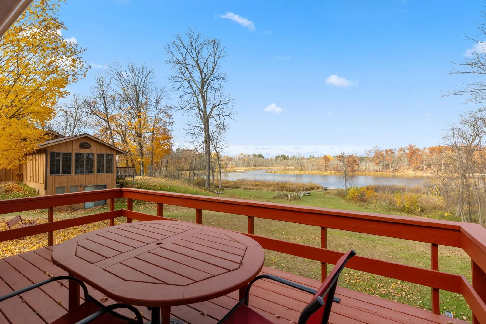 What a view! Imagine outside bbq's and yard games by the lake