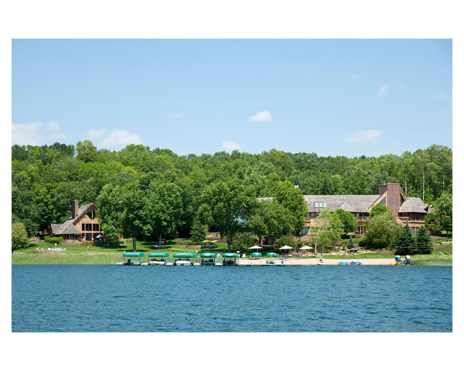 The lake is 1175 acres (approximately 3 miles long and 3/4 miles wide) and 98 feet deep