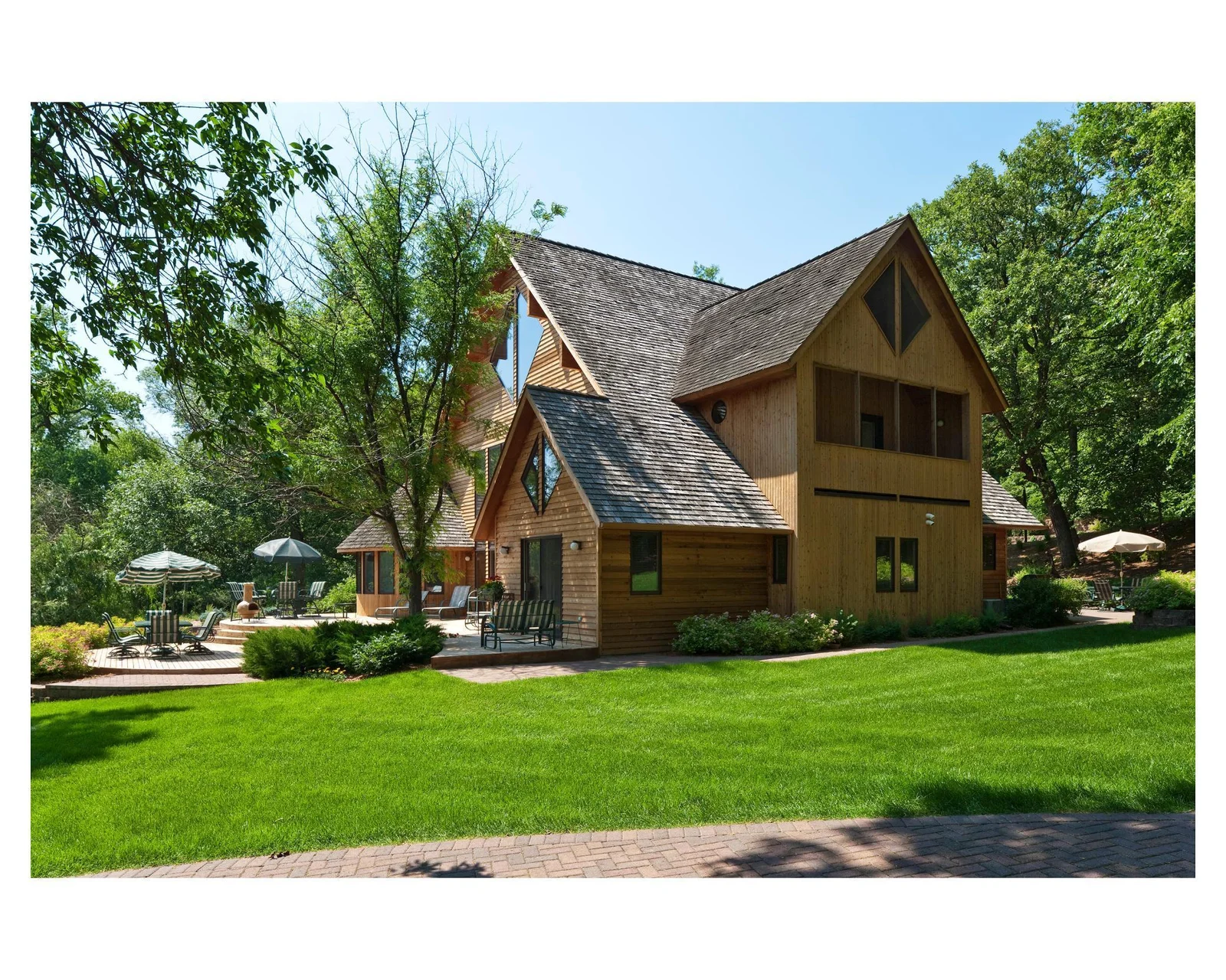 Beautiful view of the St. Francis House from the lake