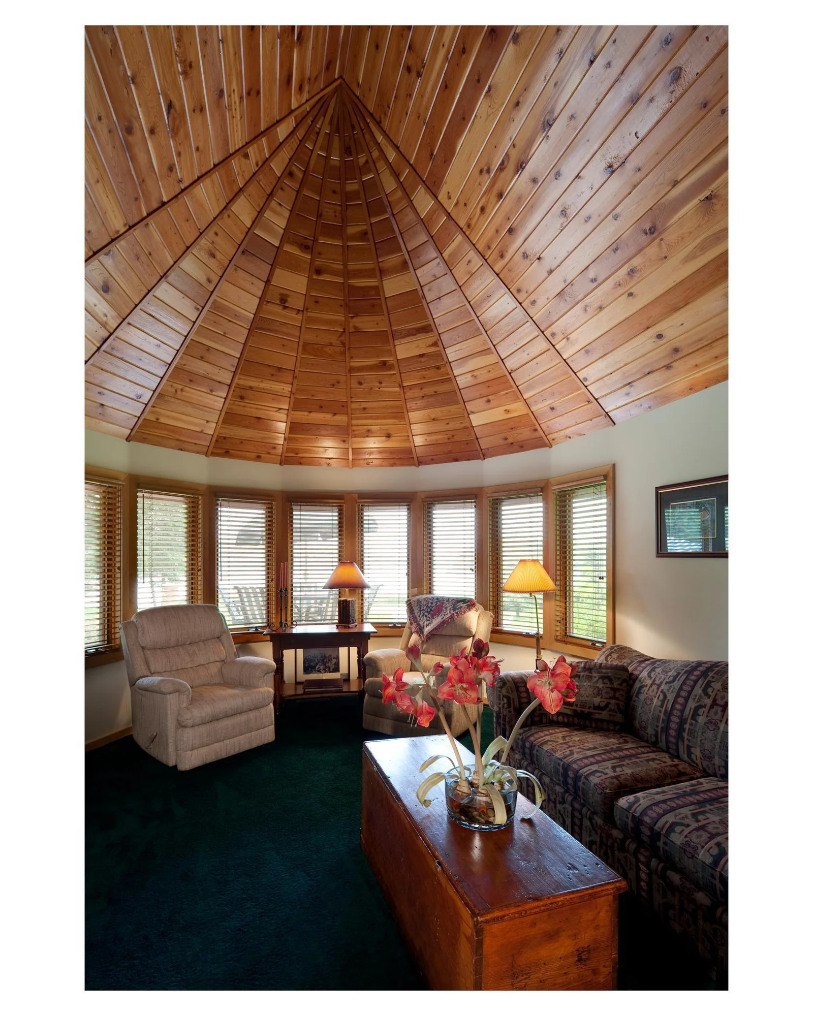 Another architectural charm with the tongue and groove domed ceiling at St. Francis