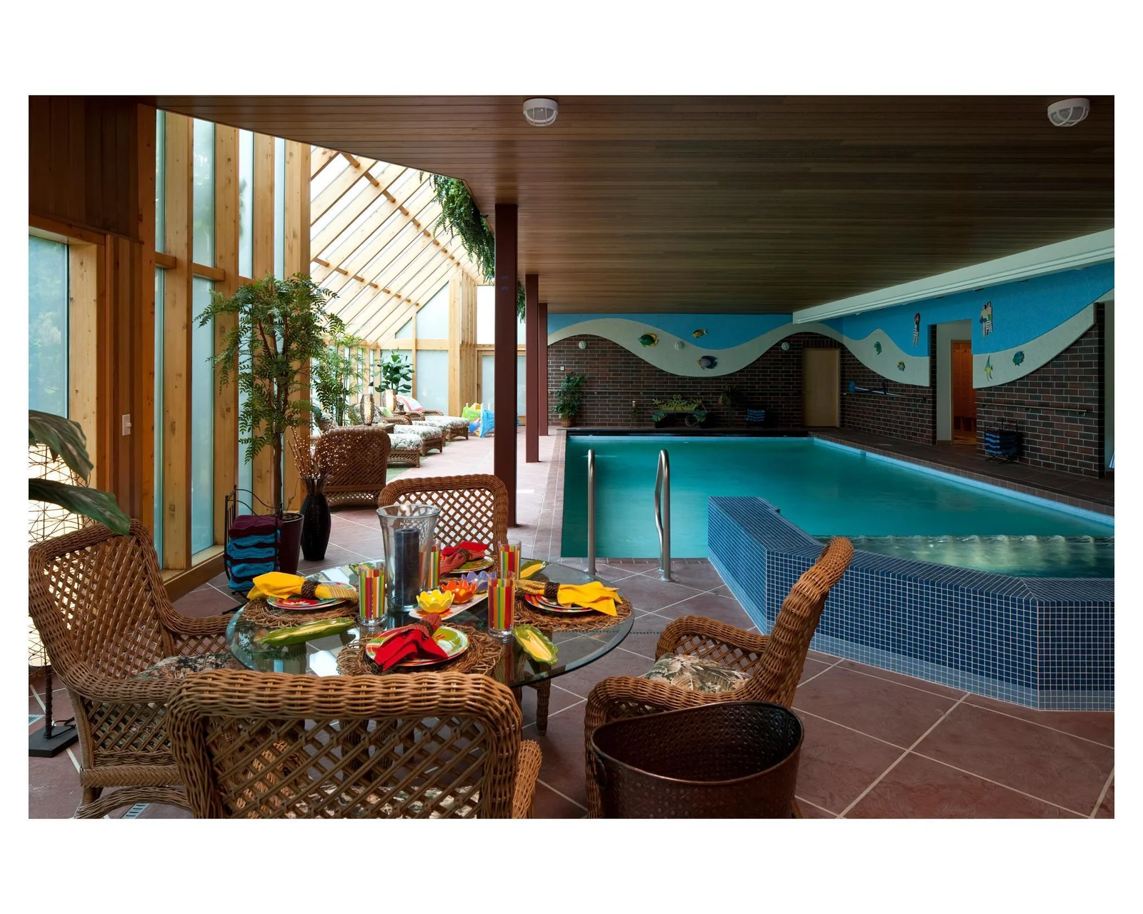 If you don't want to swim, you can sit and relax poolside