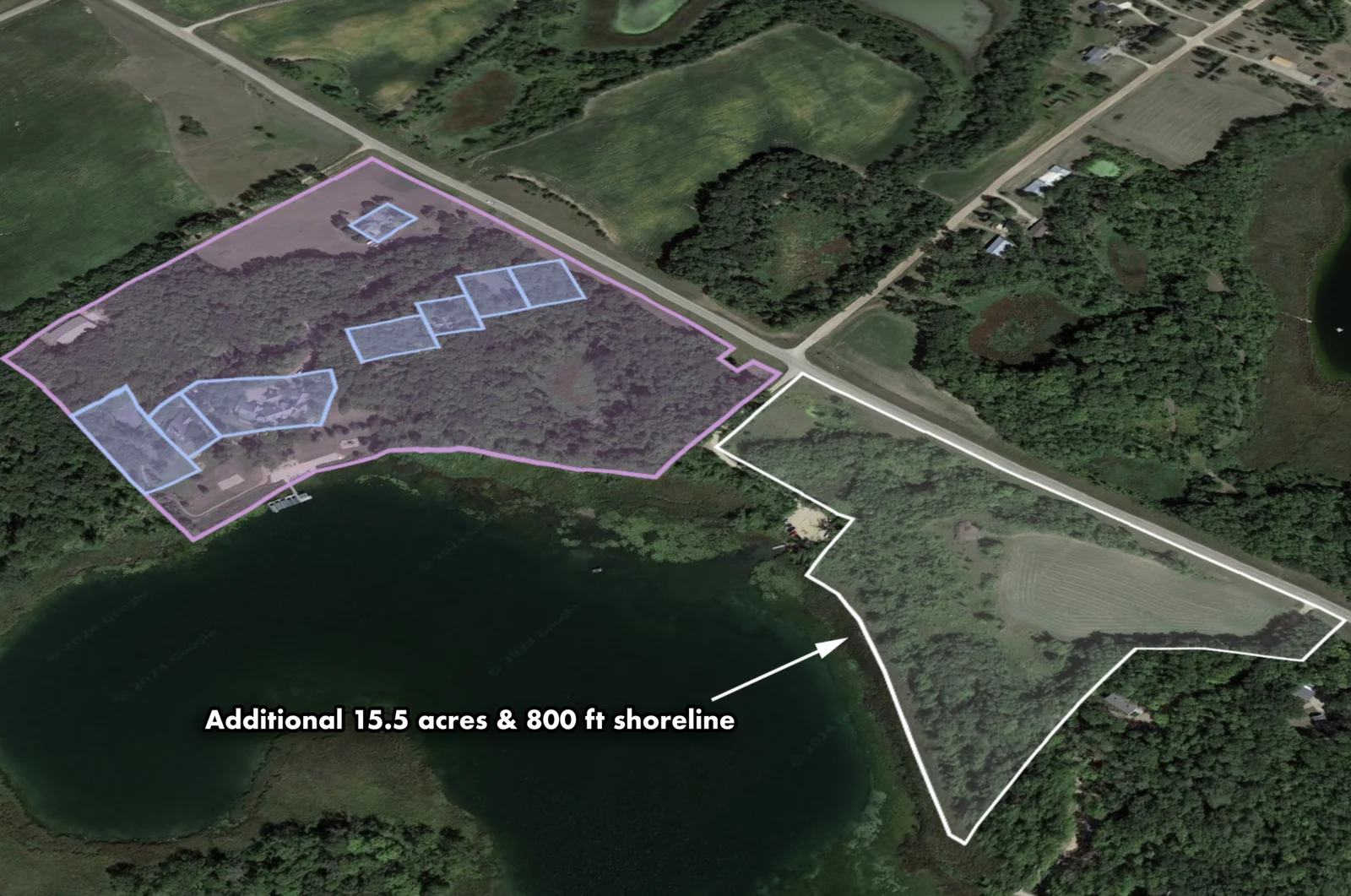 The additional 15.5 acres relative to Brentwood Estate