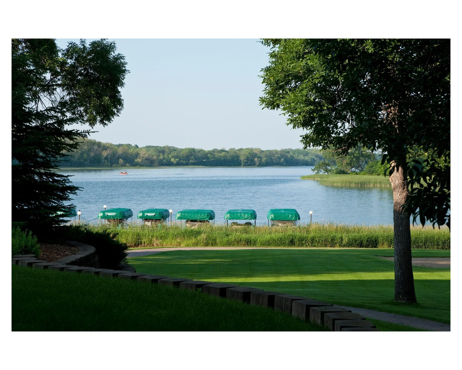 Looking out over a few of your boat slips, trying to decide if you'll take the fishing boat or the pontoon