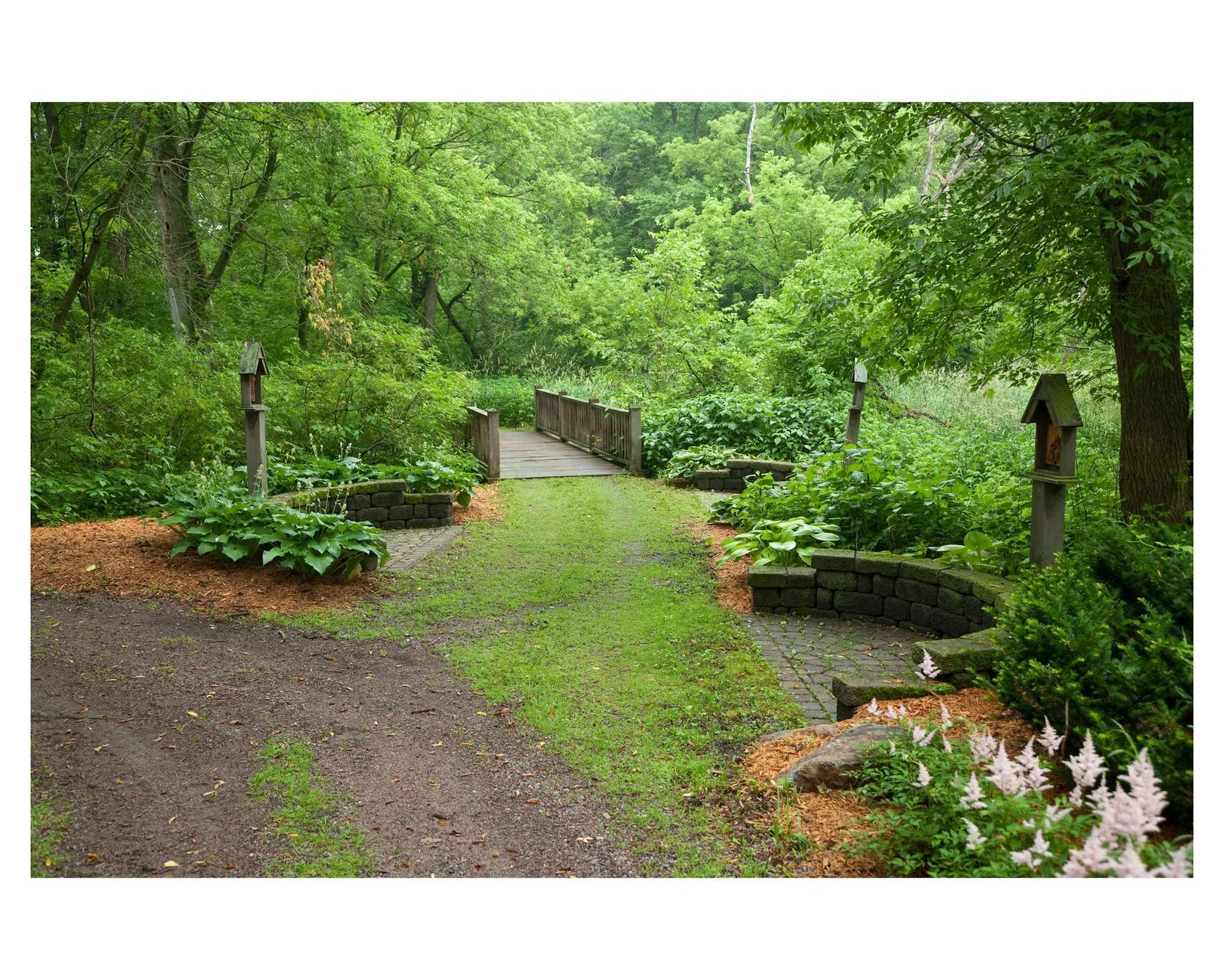 Stations of the Cross next to the flowing creek