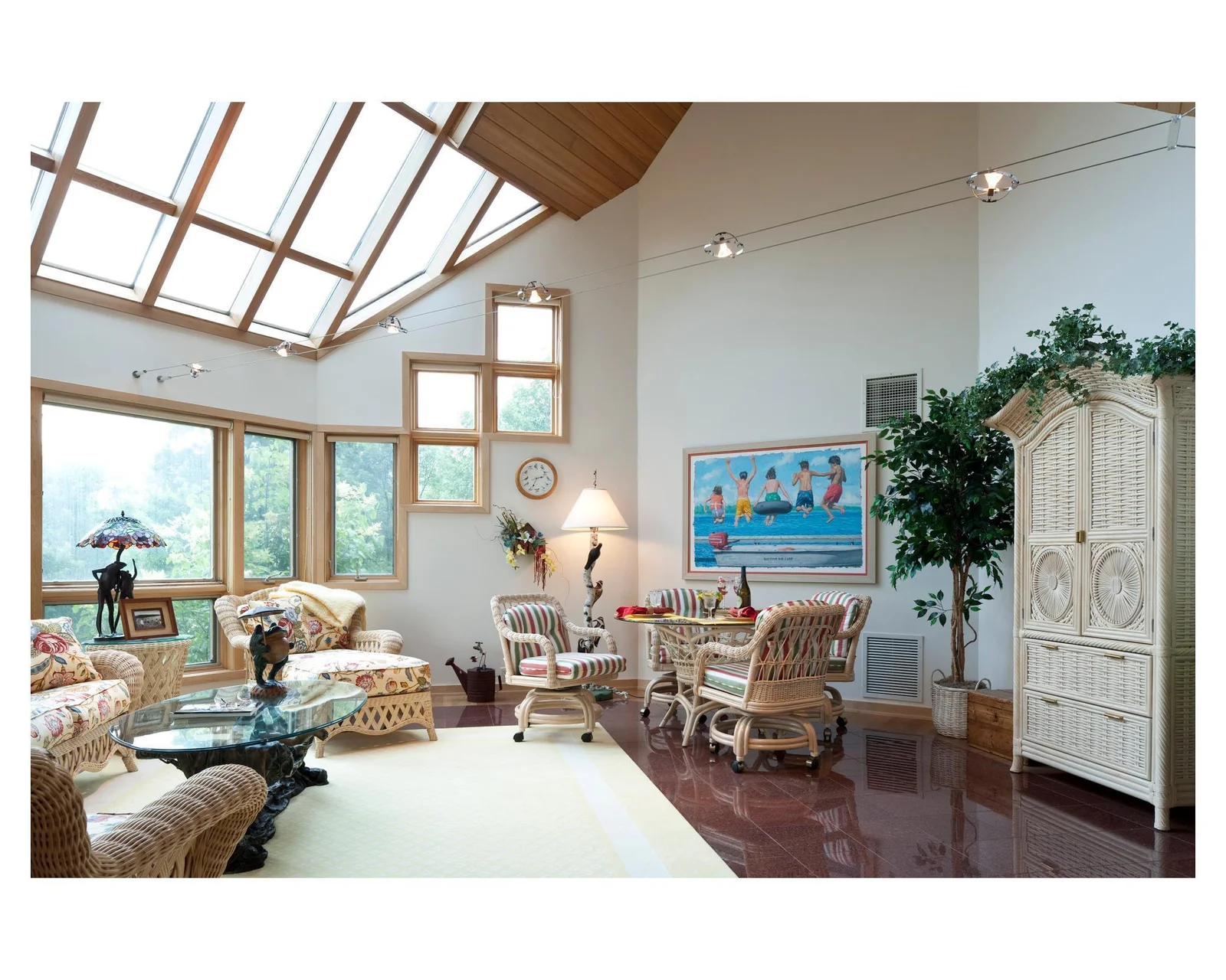 Enjoy an abundance of natural light in the Mary Hill sunroom