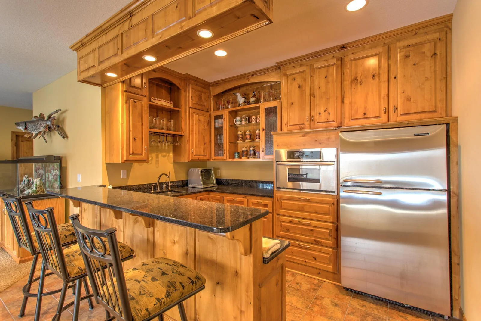 Full lower level second kitchen