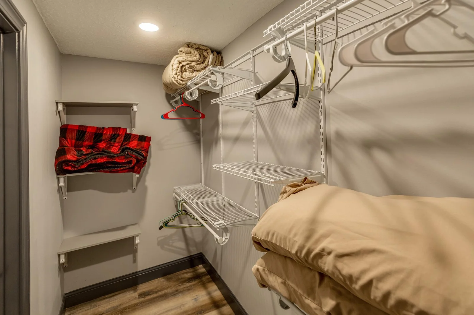 Spacious closet.