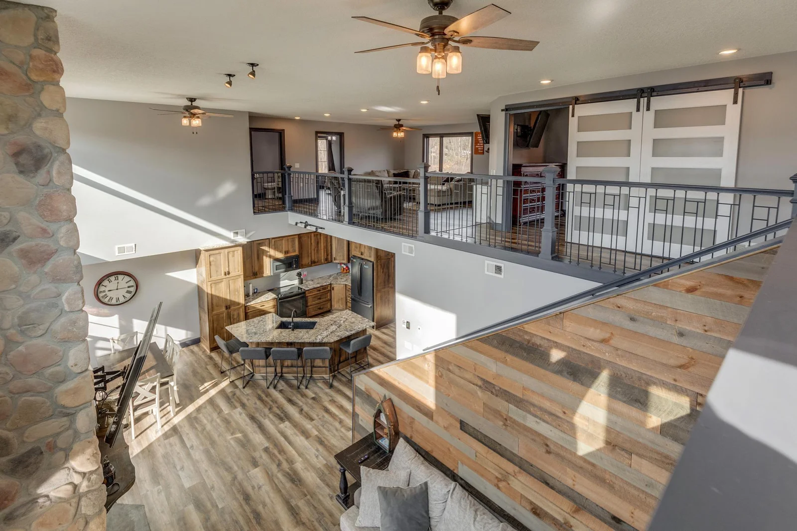 View of main floor from loft.