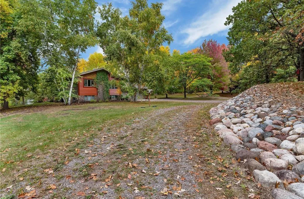 Two driveway accesses allow for privacy and convenience