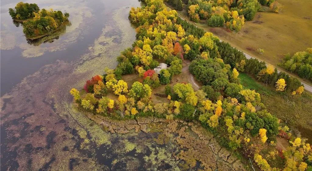 Quiet lakeshore living boasting stunning grounds with expansive landscape & wildlife