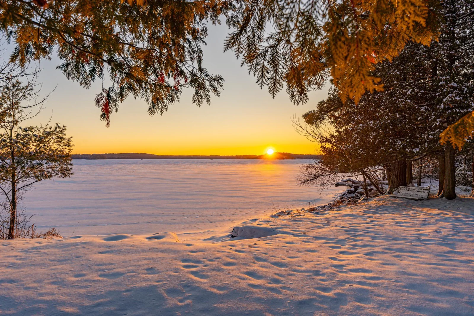 Incredible winter sunsets