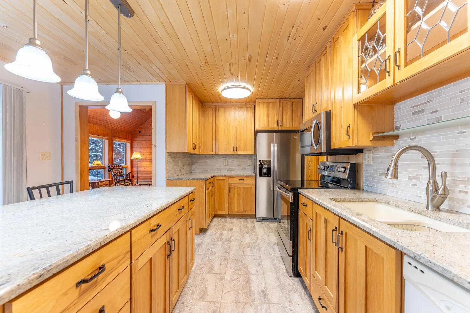 Stainless steel refrigerator, stove and microwave